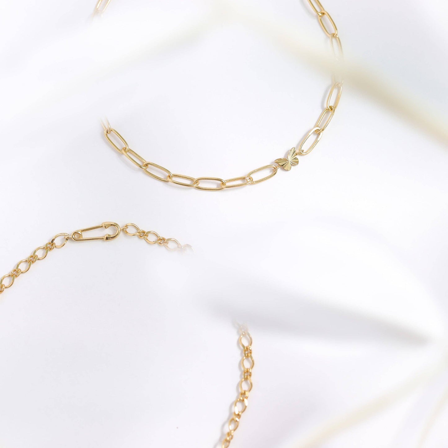 925 Sterling Silver Sunburst Butterfly Charm Connector