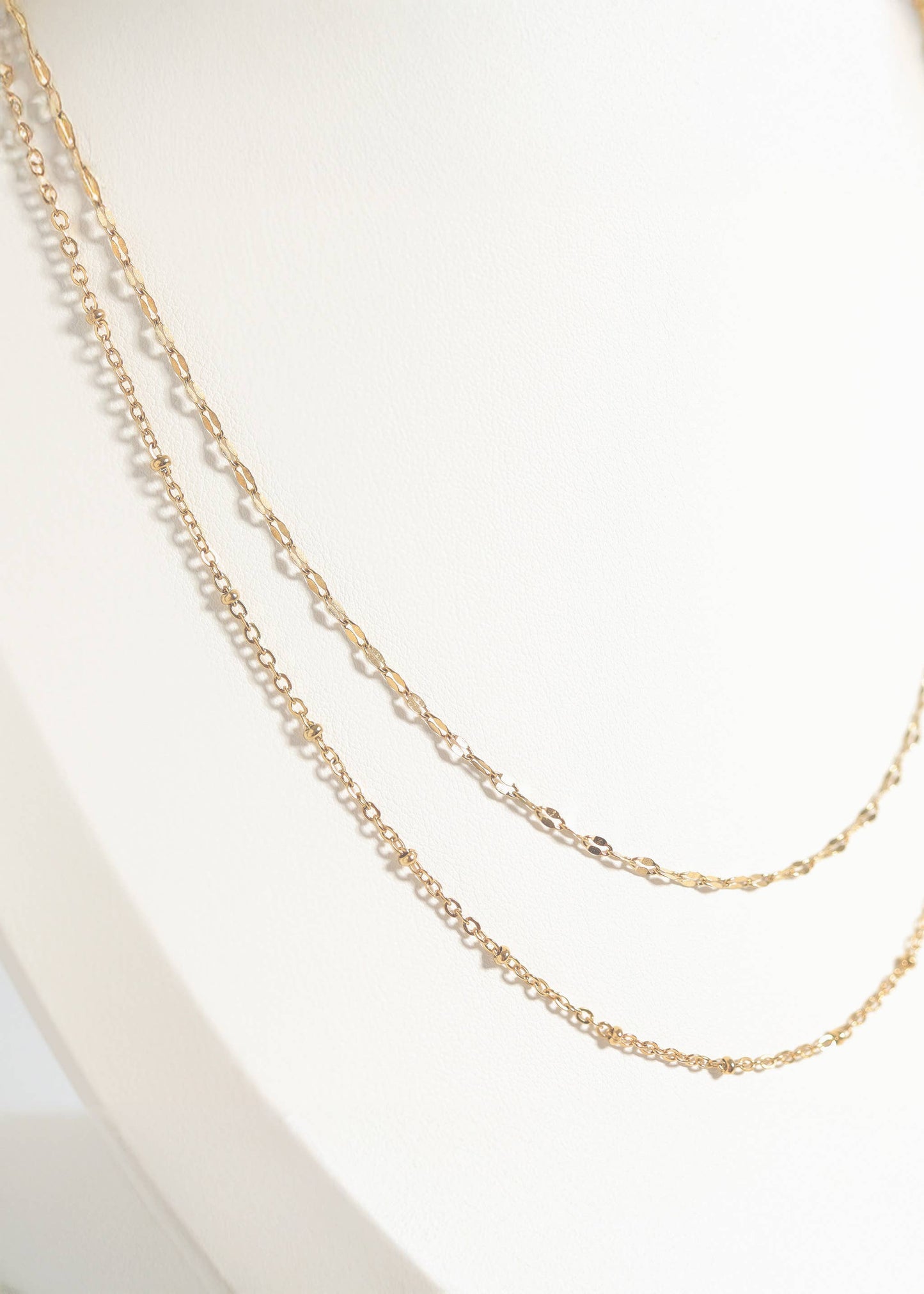 Stainless Steel Satellite Chain Necklace