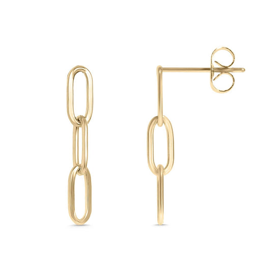 Stainless Steel Paperclip Earrings