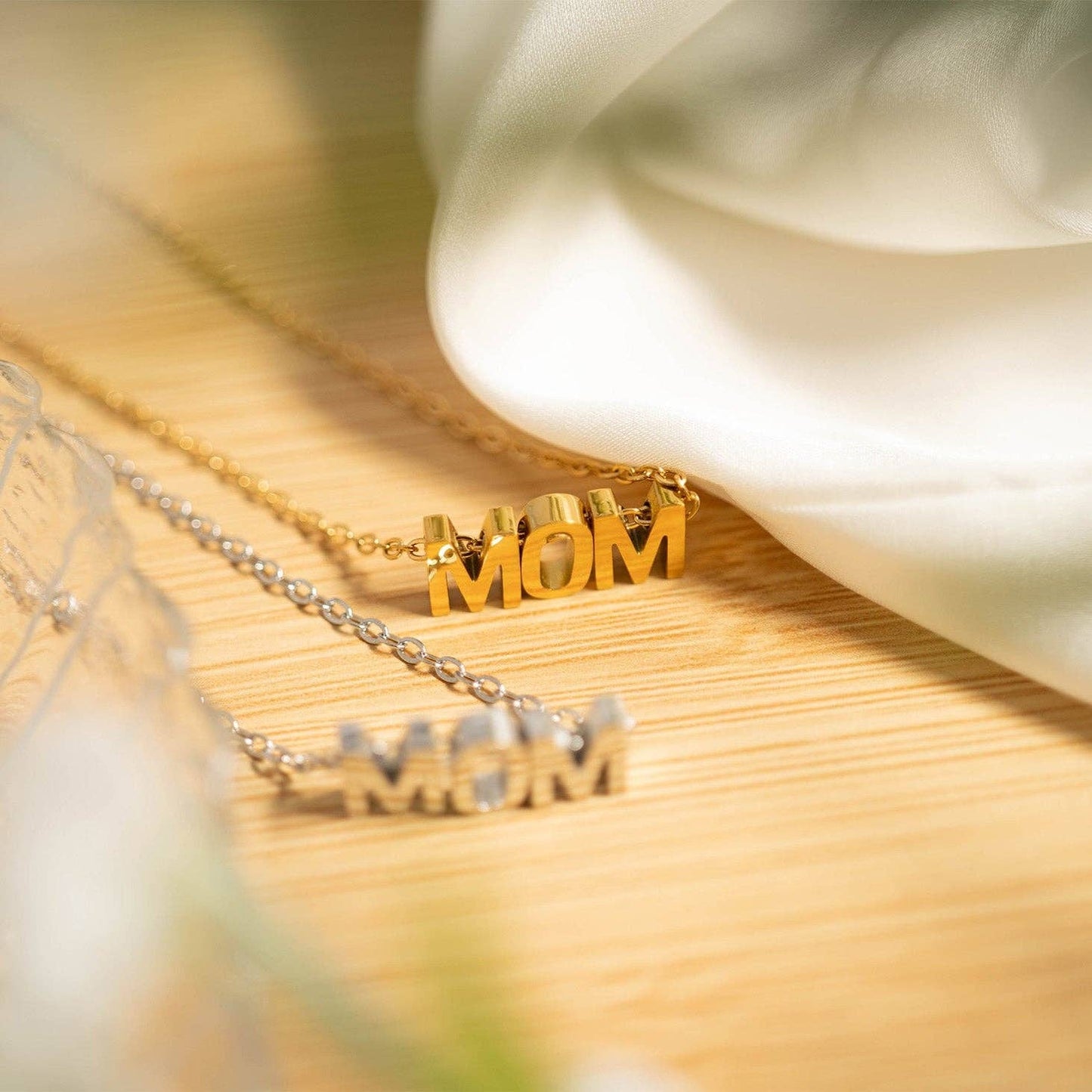 18K Gold PVD Stainless Steel Mom Necklace