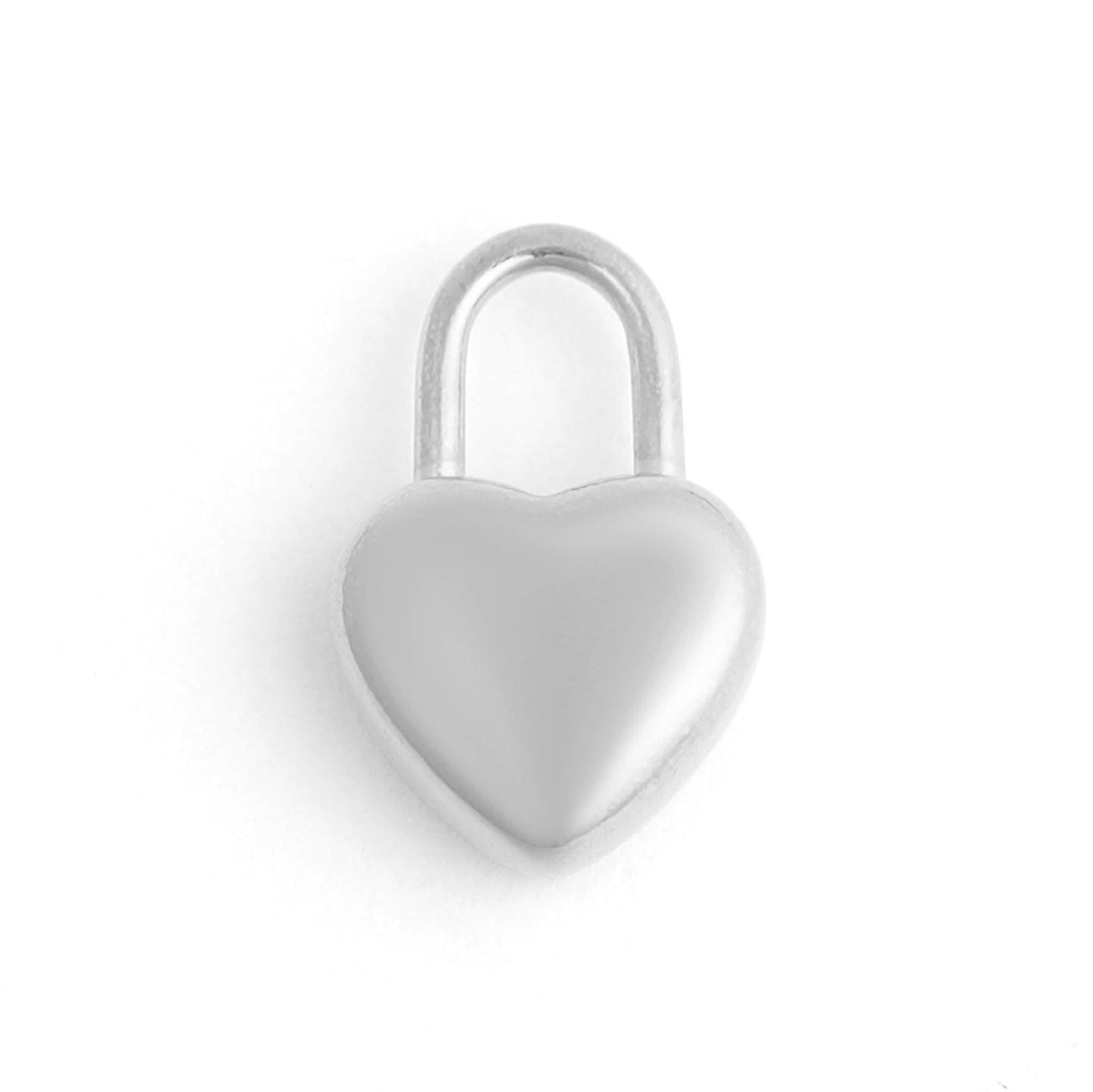 18K Gold PVD Stainless Steel Heart Padlock Charm
