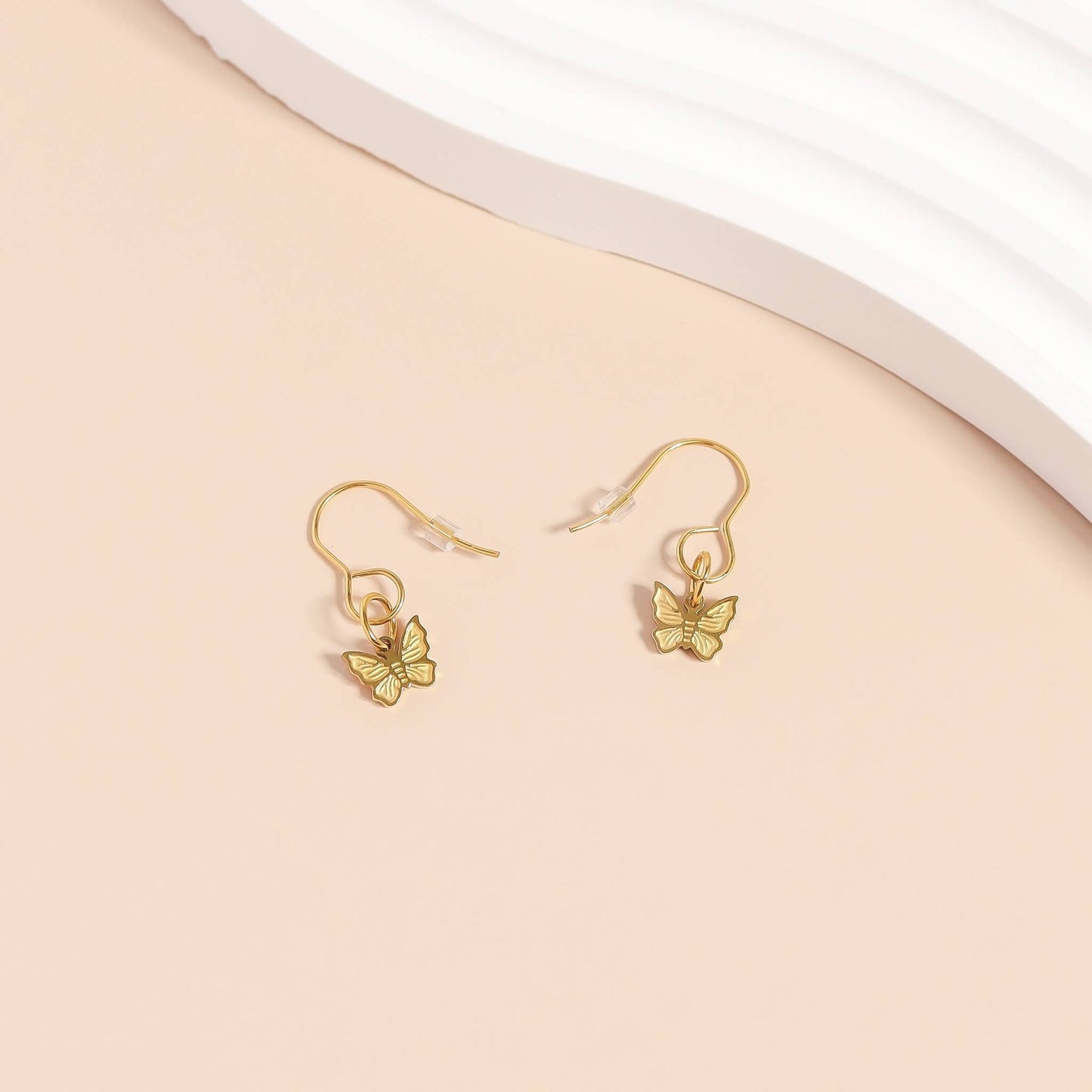 18K Gold PVD Stainless Steel Dainty Butterfly Charm