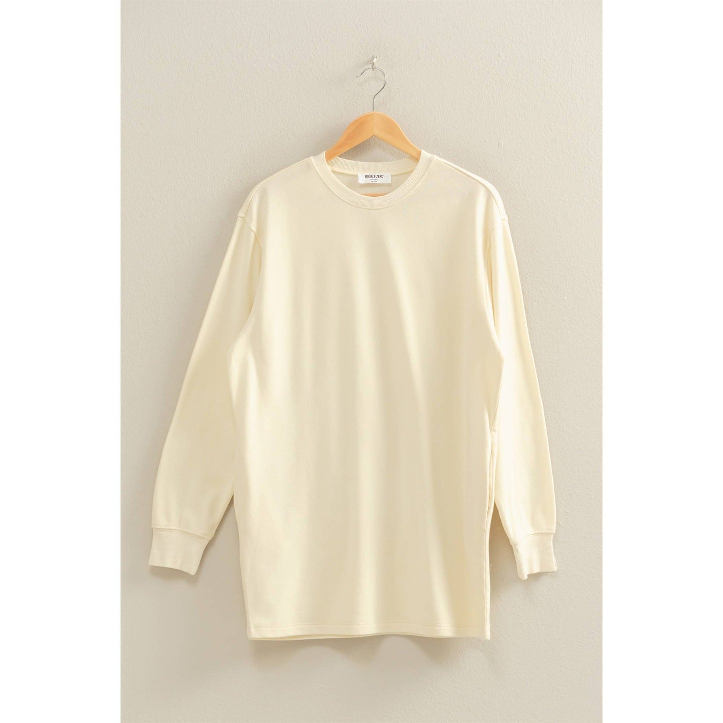 Mineral Washed Oversized Mini Sweatshirt Dress