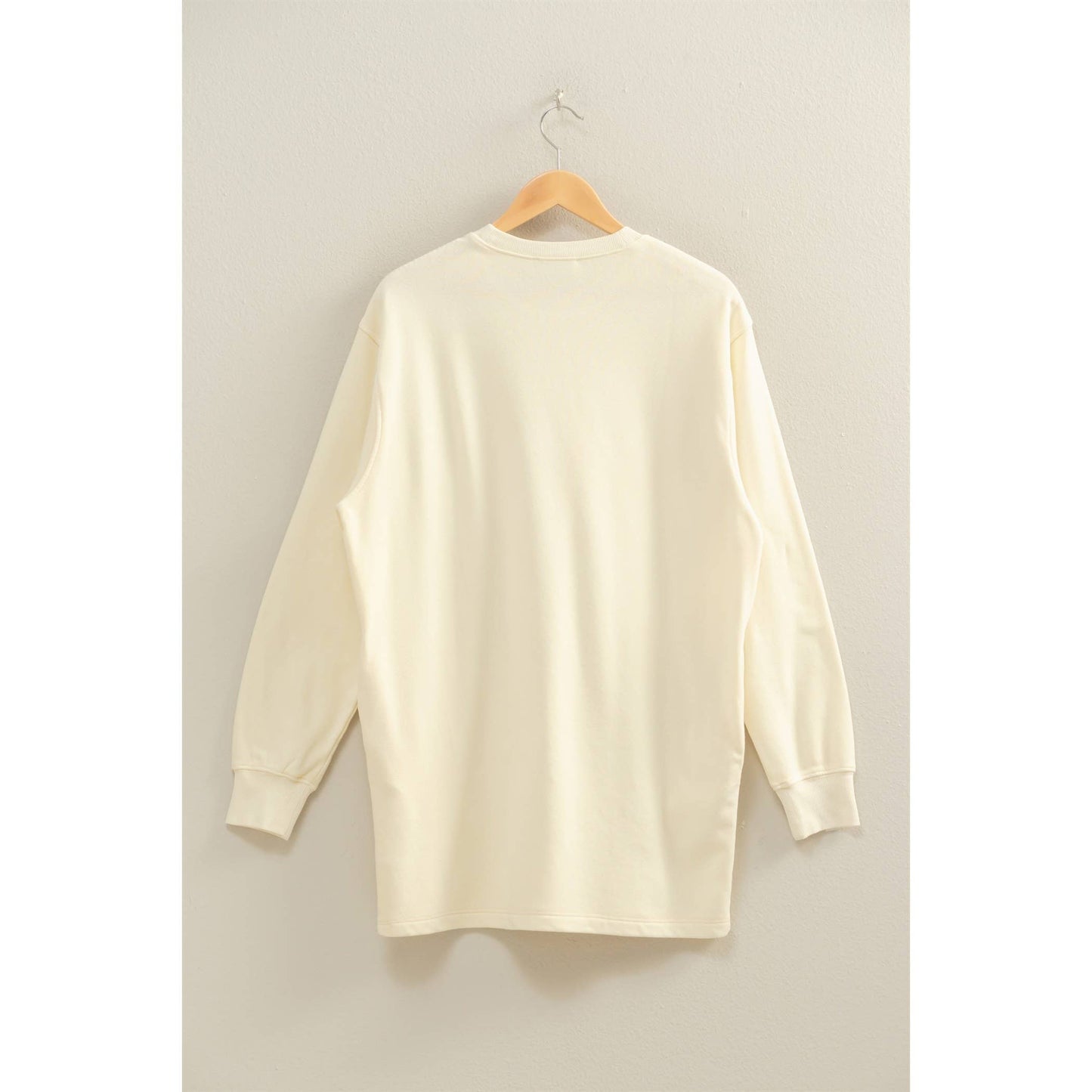 Mineral Washed Oversized Mini Sweatshirt Dress