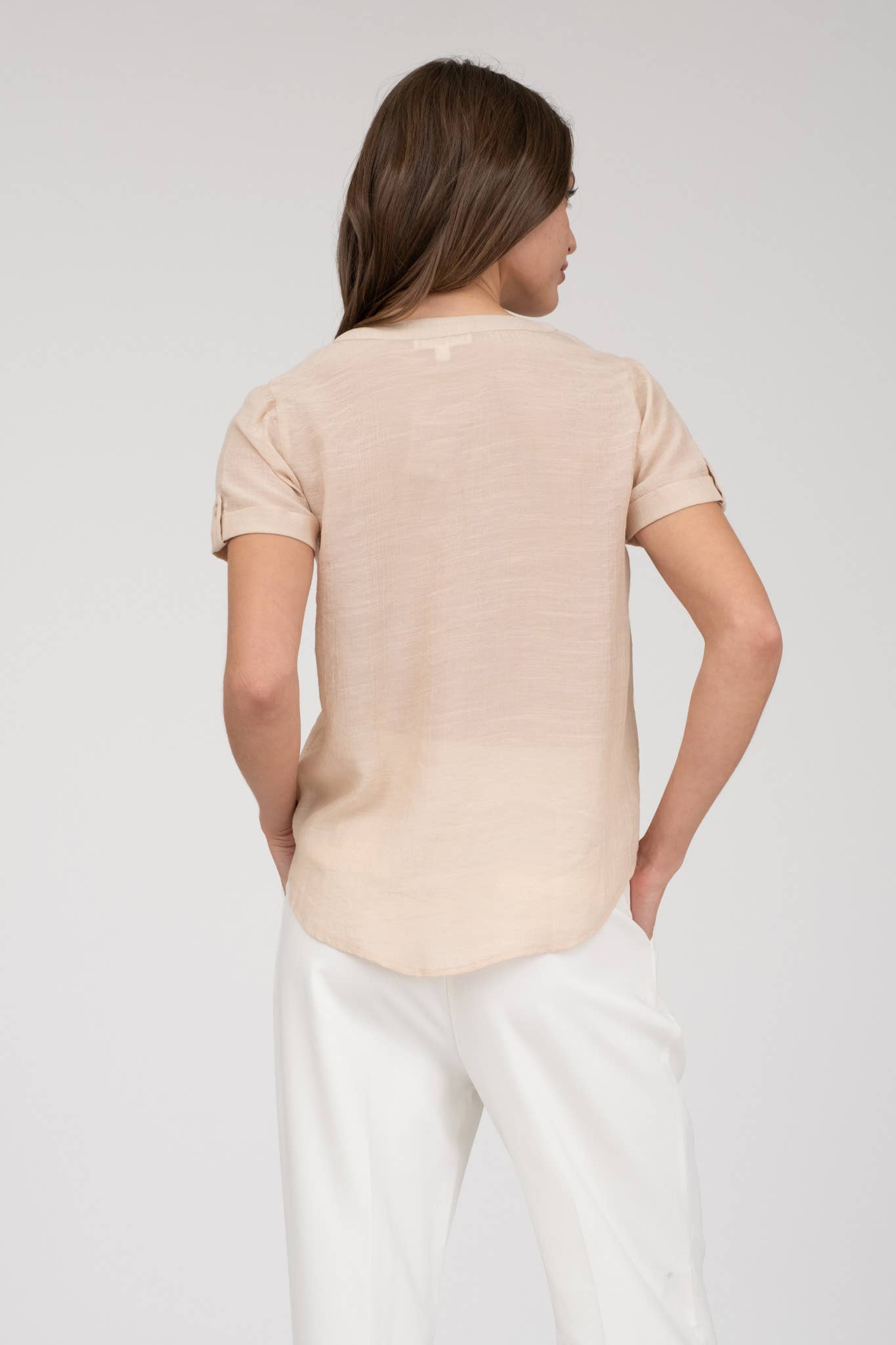Sandbar Lace Linen Top