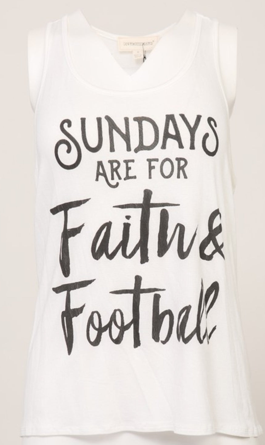 Sundays Are For Faith And Football Graphic Tank
