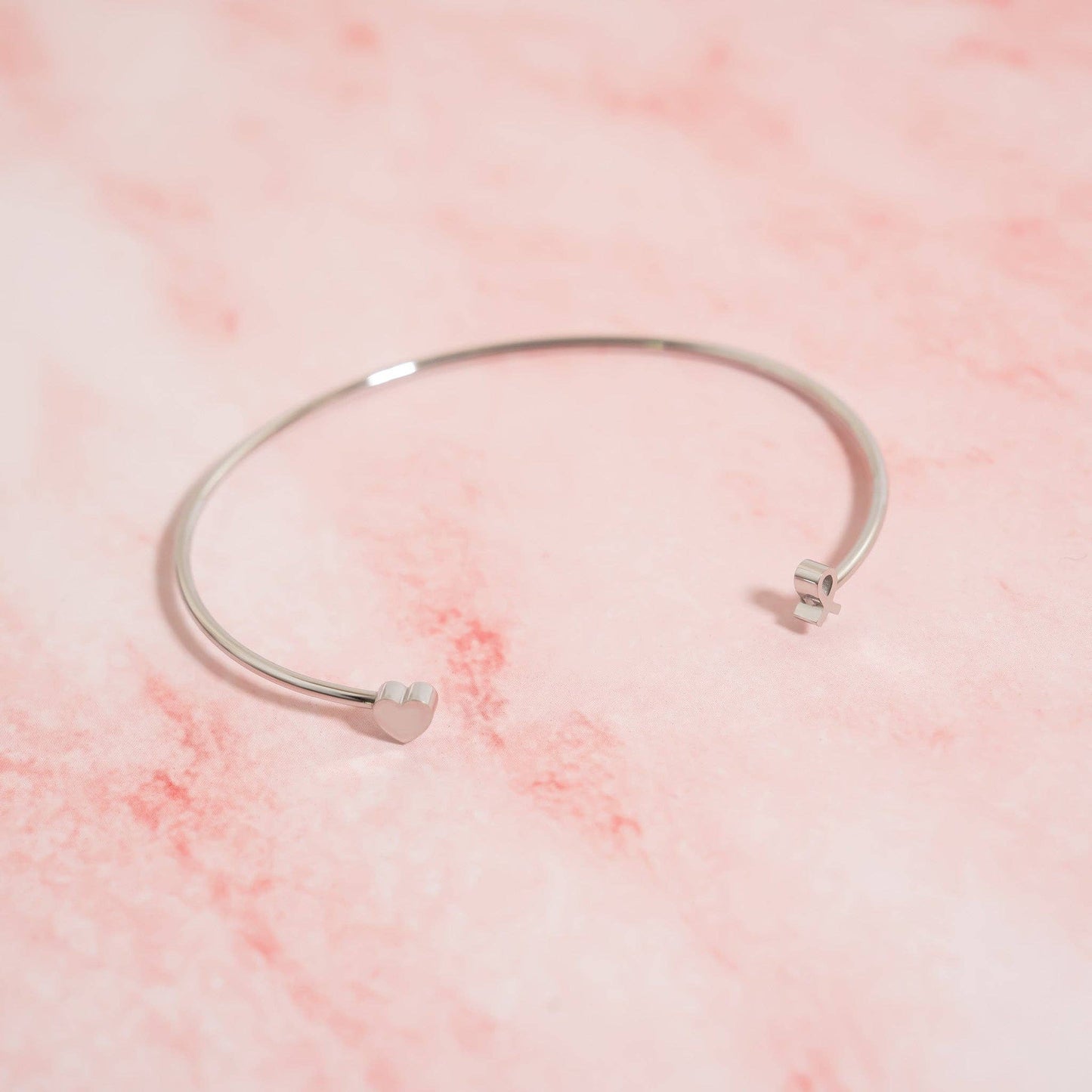 Breast Cancer Awareness Women's Adjustable Cuff Bracelet