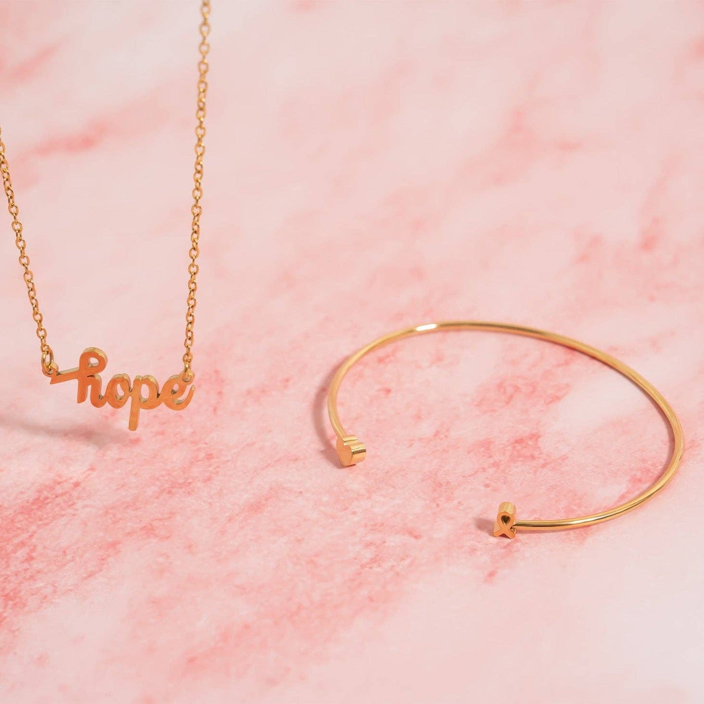 Breast Cancer Awareness Women's Adjustable Cuff Bracelet