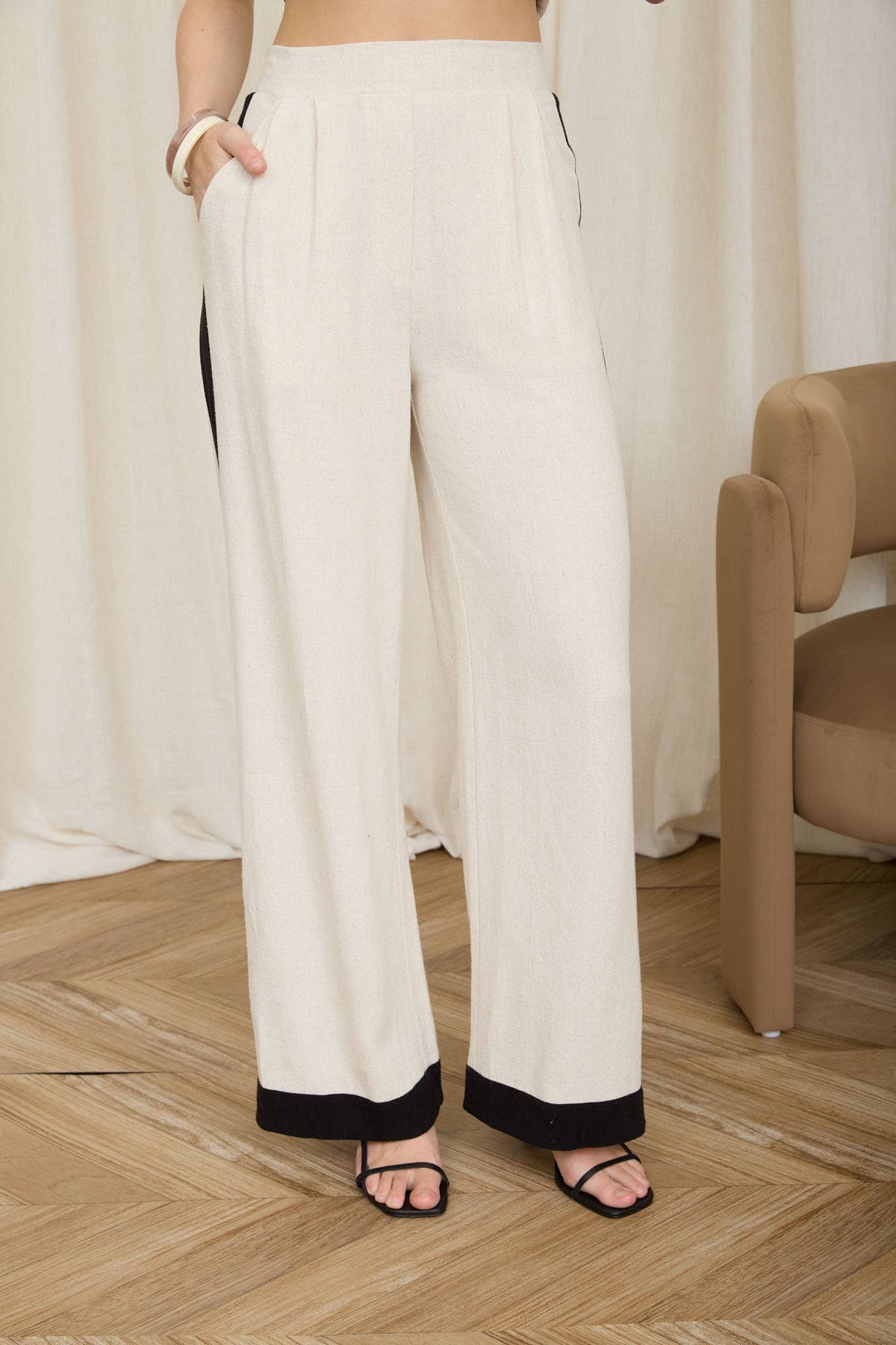 Harbor Stripe Linen Pants